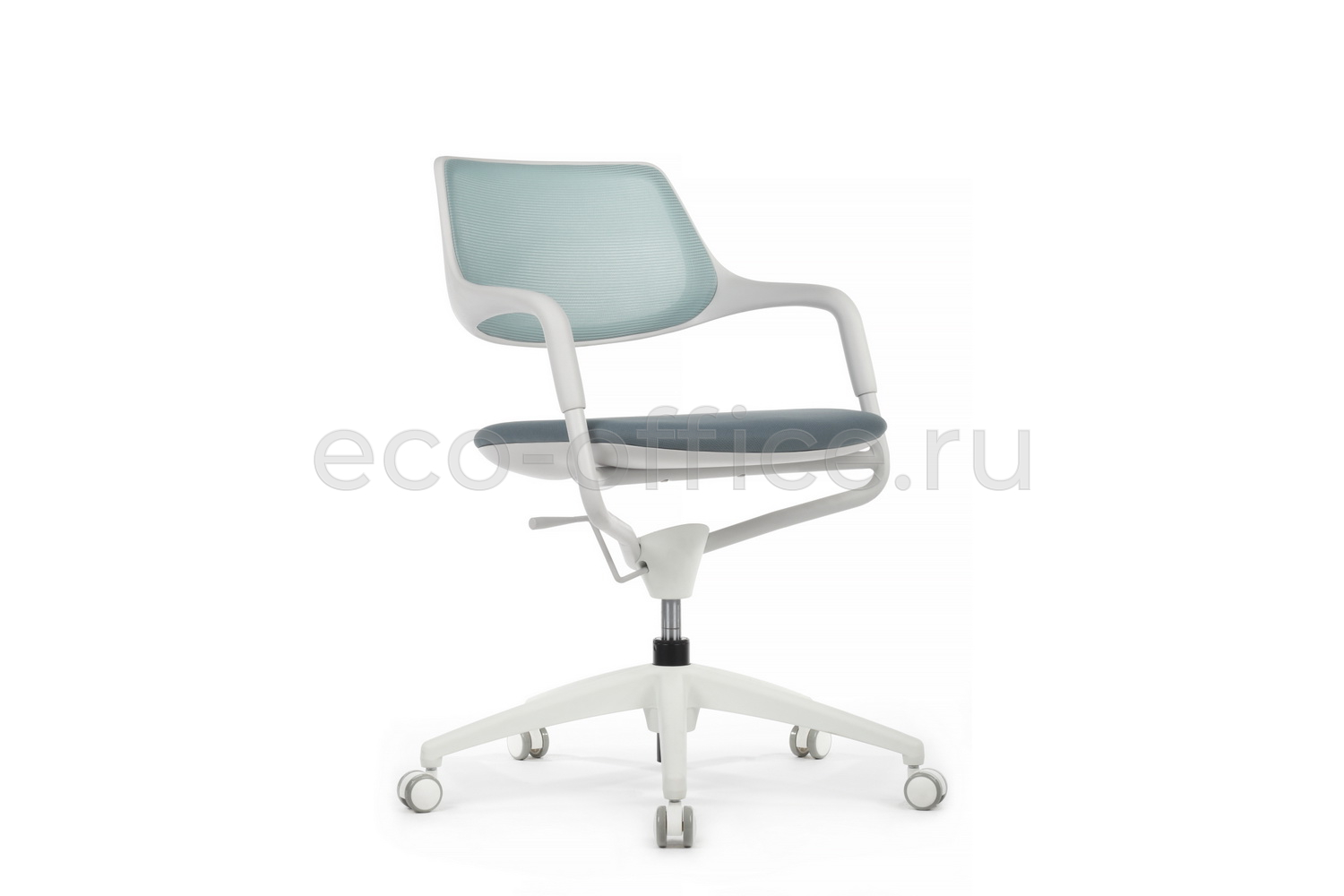 Кресло RV Design SCROLL HY-813D Голубая сетка / Серая ткань купить в Казани