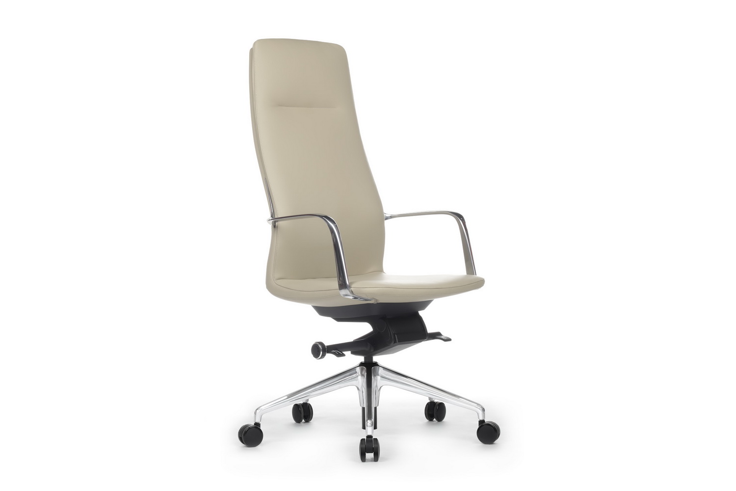 Кресло руководителя RV Design PLAZA FK004-A13 Бежевая кожа купить в Казани