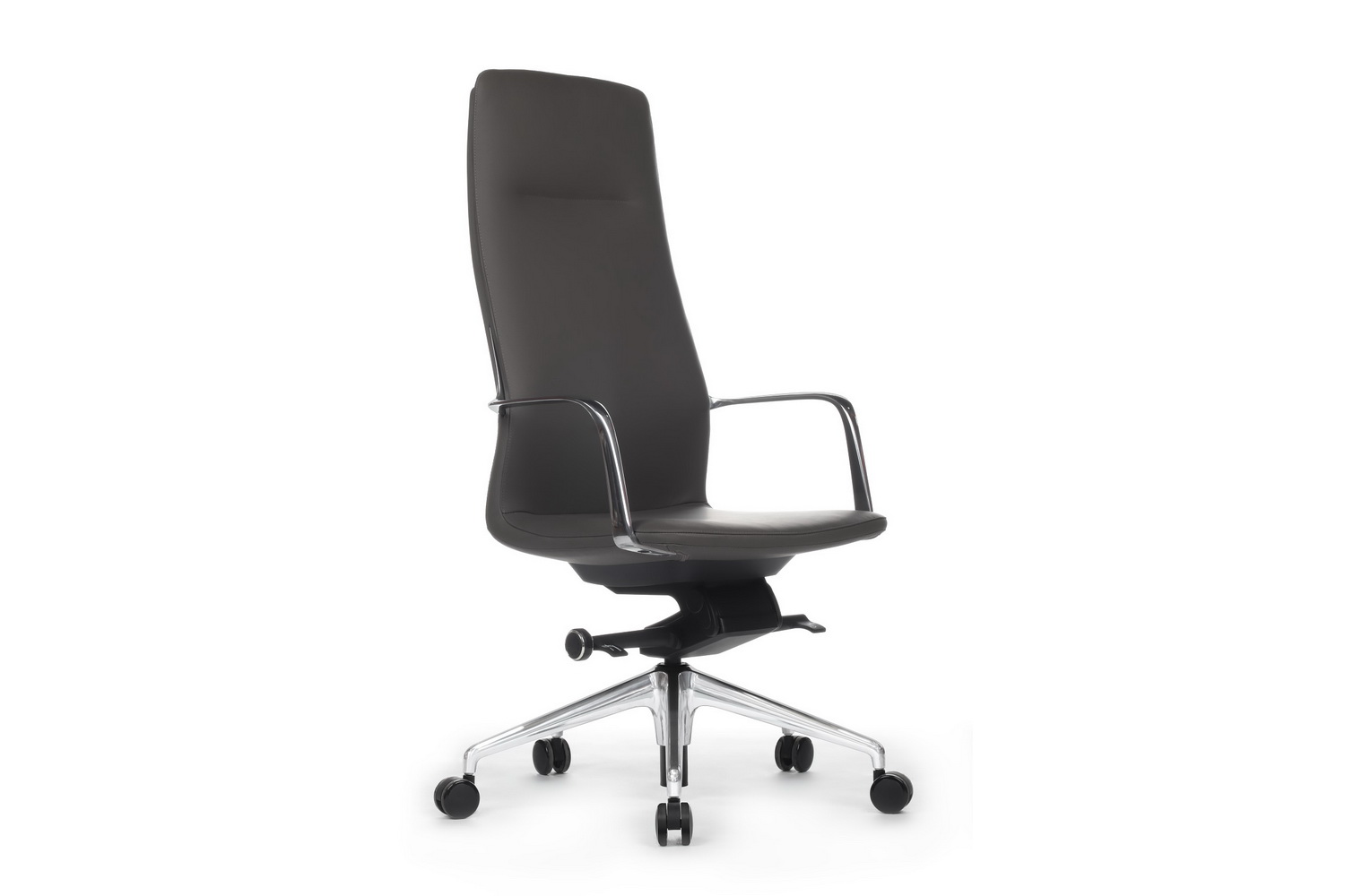 Кресло руководителя RV Design PLAZA FK004-A13 Антрацит кожа купить в Казани