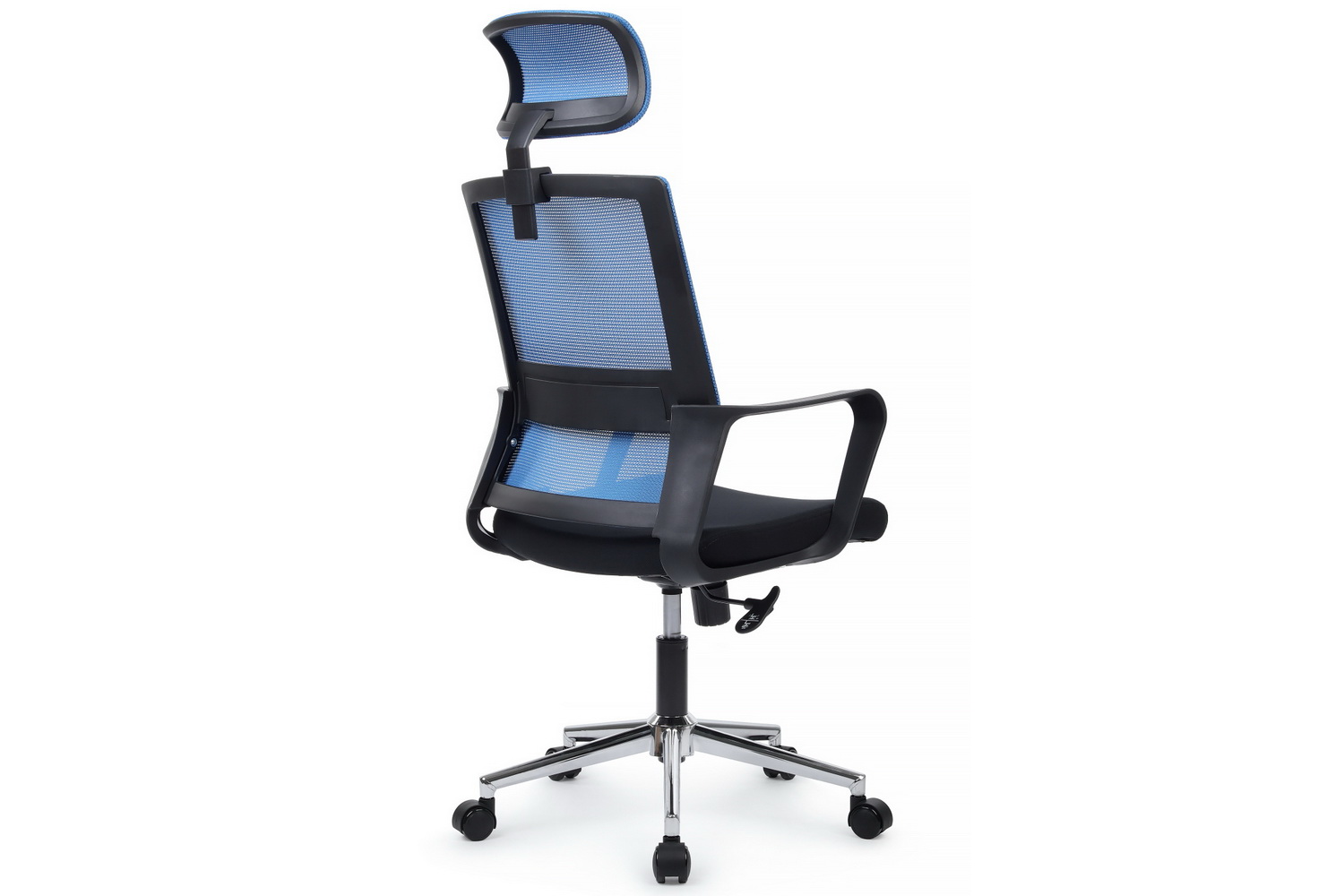 кресло rv chair mint m1029hbe синяя сетка / чёрная ткань фото