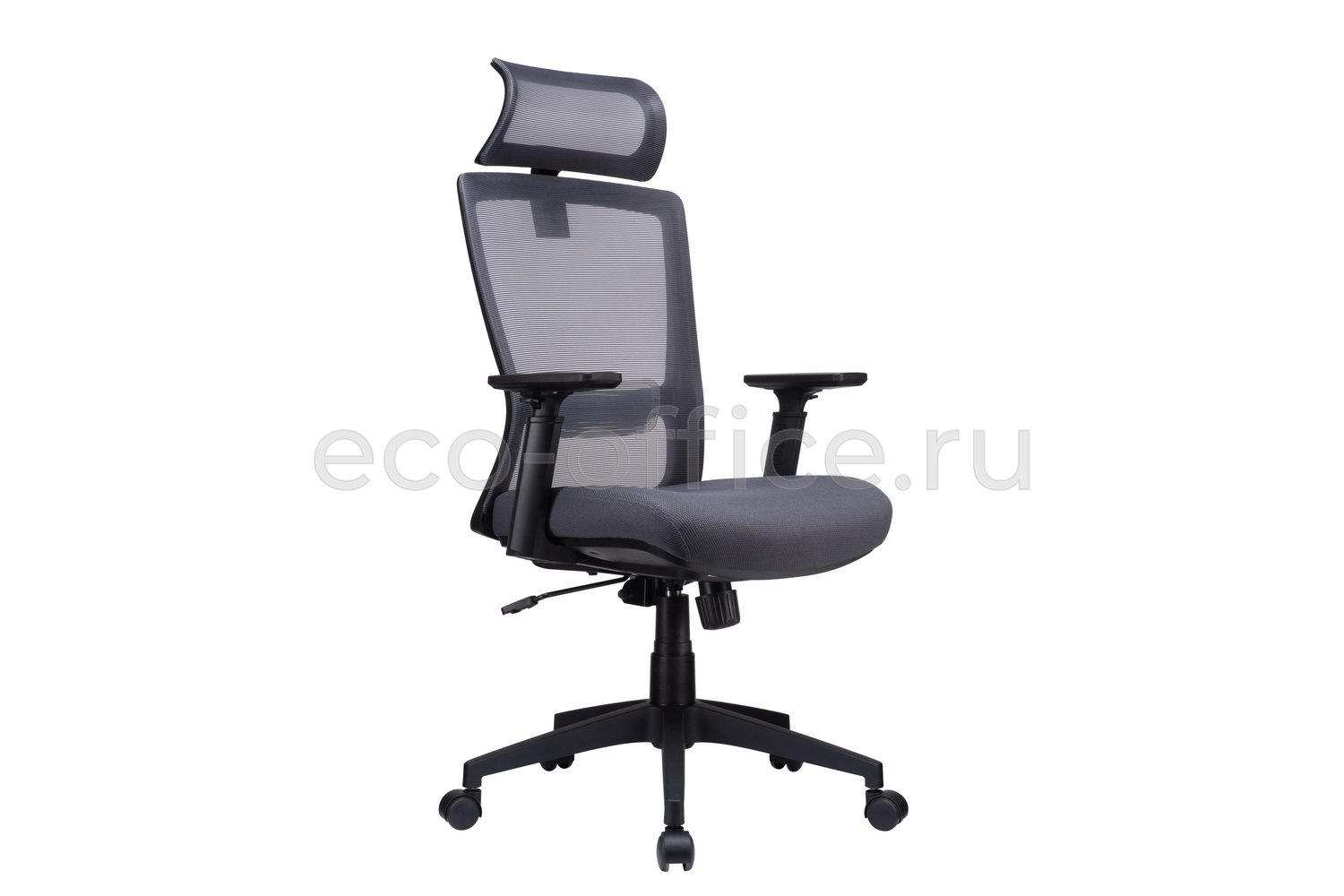 Кресло RV Chair LINE W-202 AC Чёрный пластик / Серая ткань  стоимость
