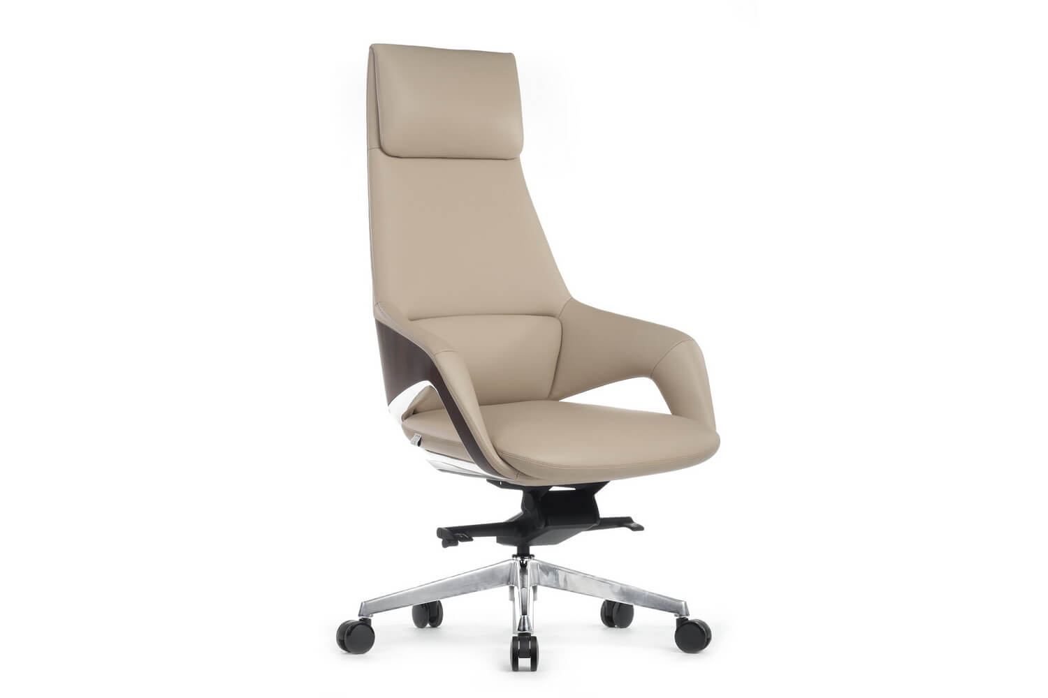 Кресло руководителя RV Design AURA FK005-A Светло-бежевая кожа купить в Казани