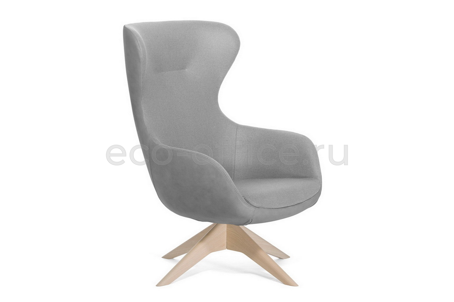 Офисное кресло Profoffice ELEGANCE WOOD на крестовине Серый войлок купить в Казани