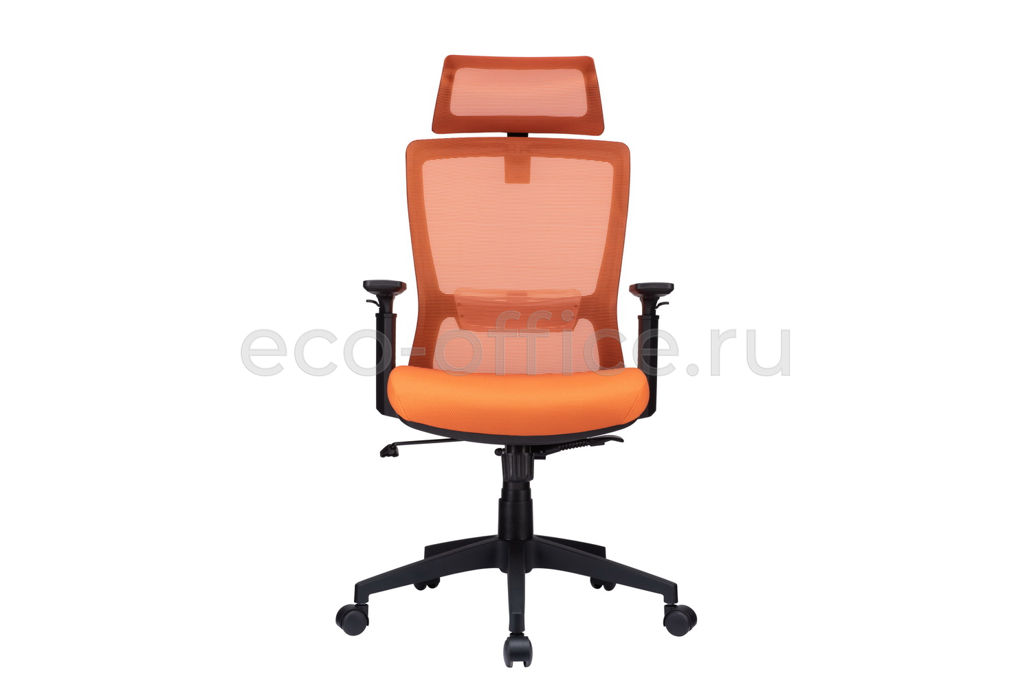 Кресло RV Chair LINE W-202 AC Чёрный пластик / Оранжевая ткань  стоимость