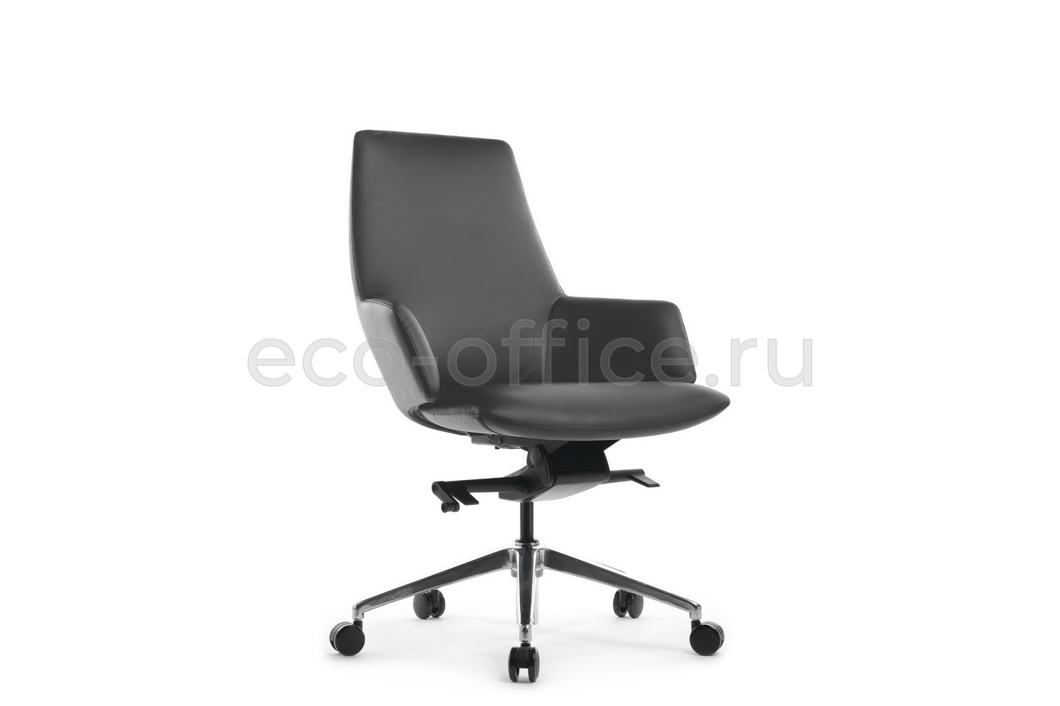 Кресло руководителя RV Design SPELL-M B1719 Антрацит кожа купить в Казани