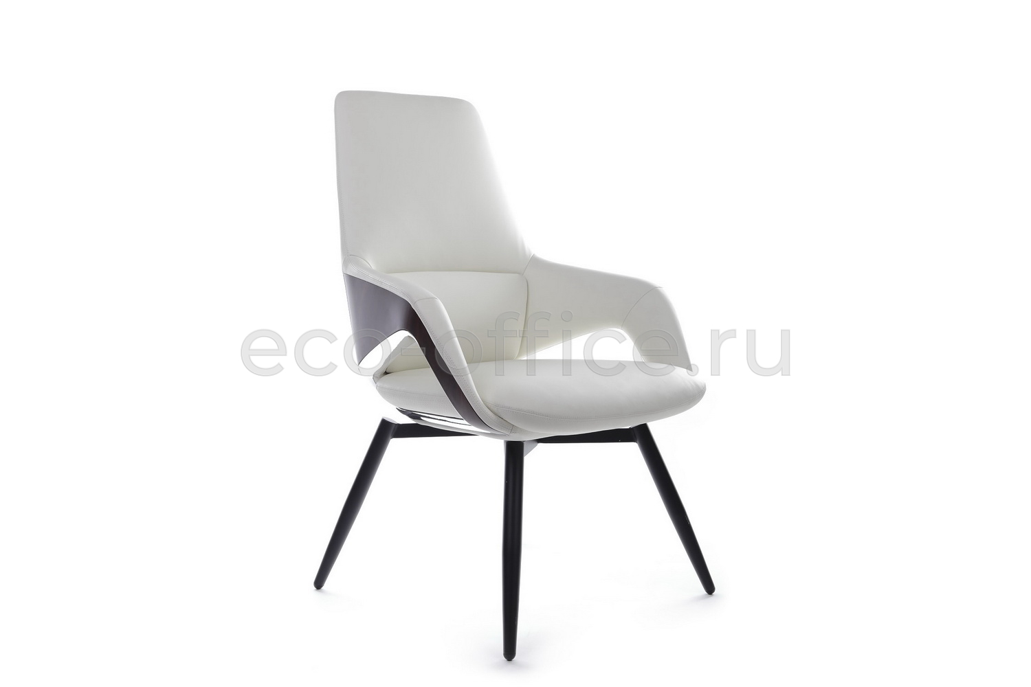 Конференц-кресло RV Design AURA-ST FK005-C Белая кожа купить в Казани