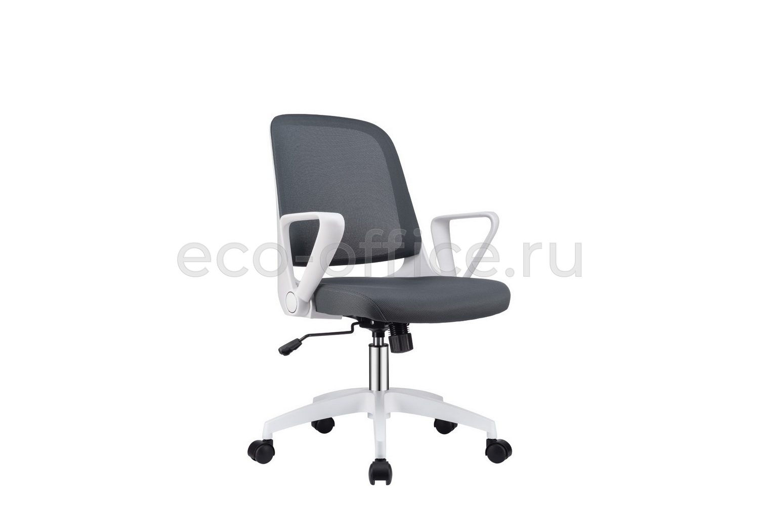 Кресло офисное RV Design W-158 Белый пластик / Серая сетка купить в Казани
