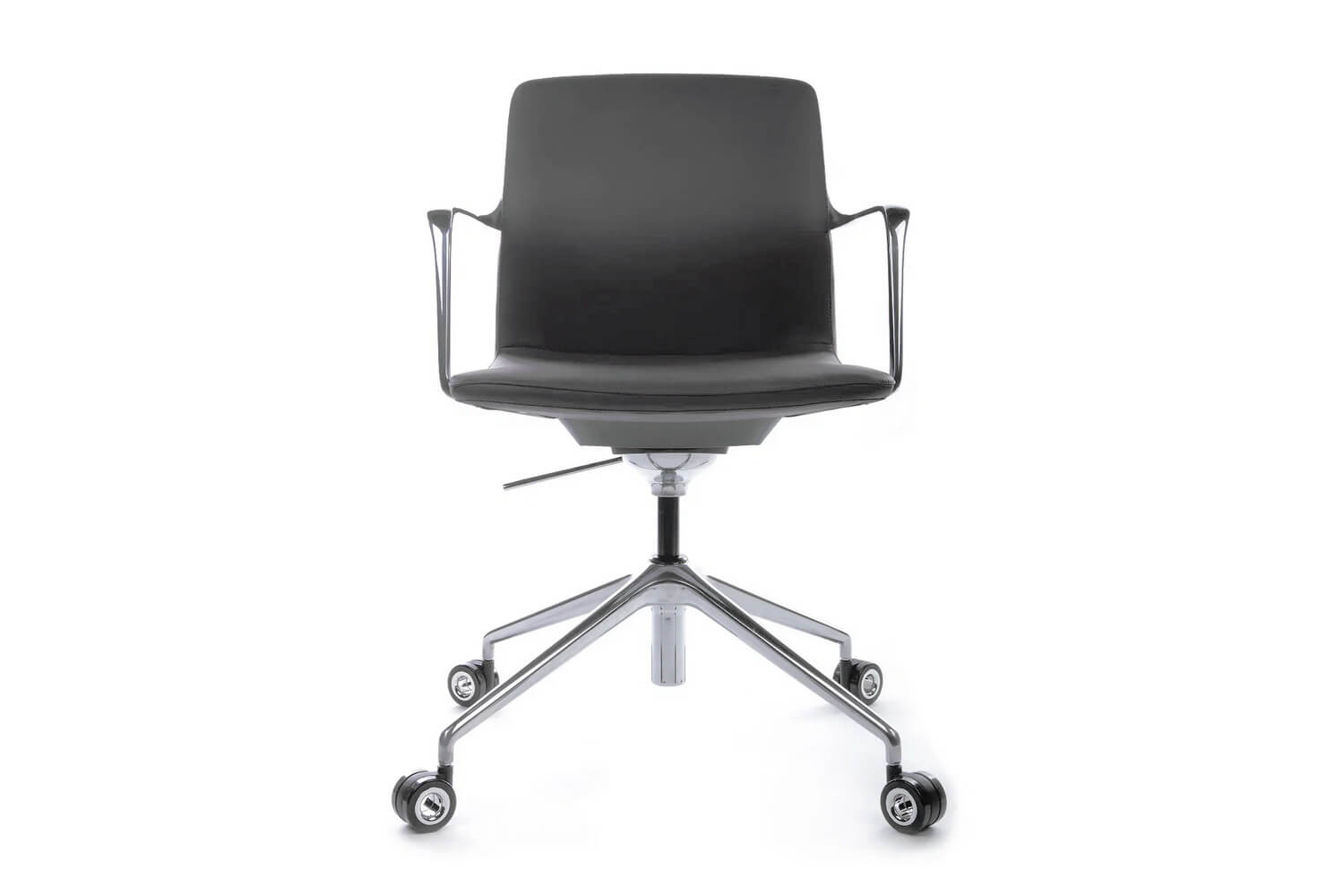 Конференц-кресло RV Design PLAZA-M FK004-B12 Антрацит кожа  стоимость