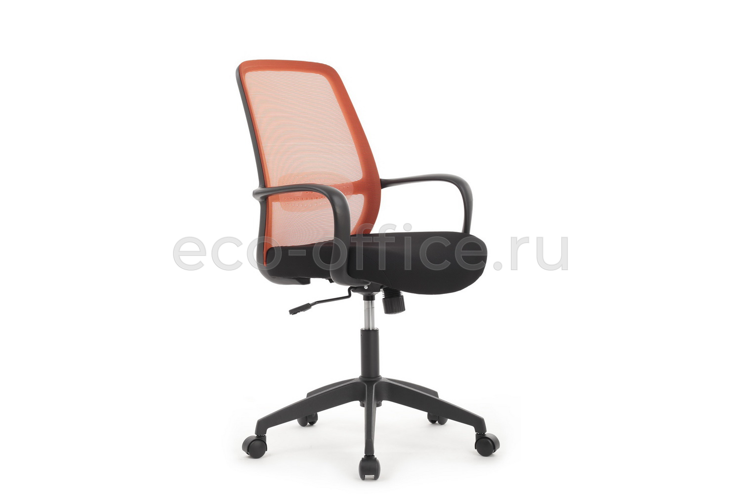 Кресло RV Design FAST W-207 Чёрный пластик / Оранжевая ткань купить в Казани