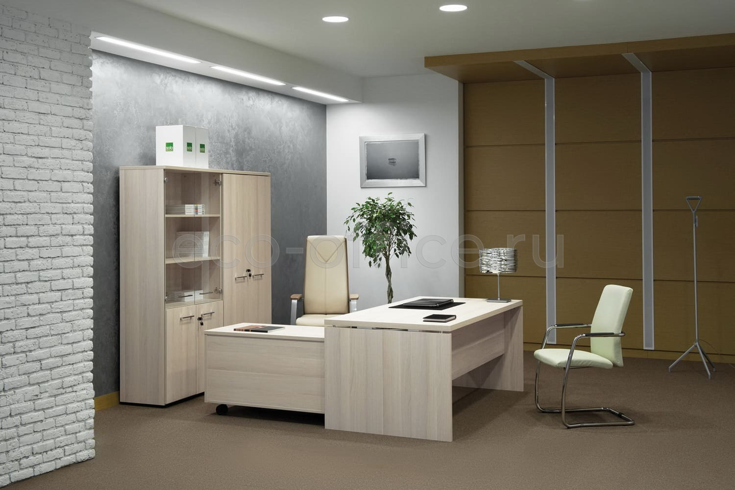 Кабинет руководителя FERMO WOOD Дуб Светлый купить в Казани