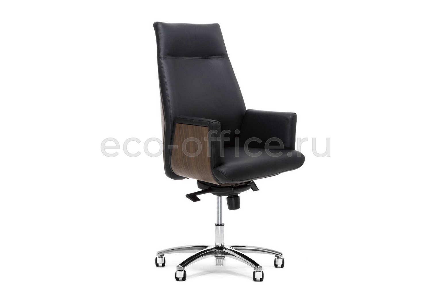 Кресло руководителя Profoffice ZEUS A Орех Чёрная кожа купить в Казани
