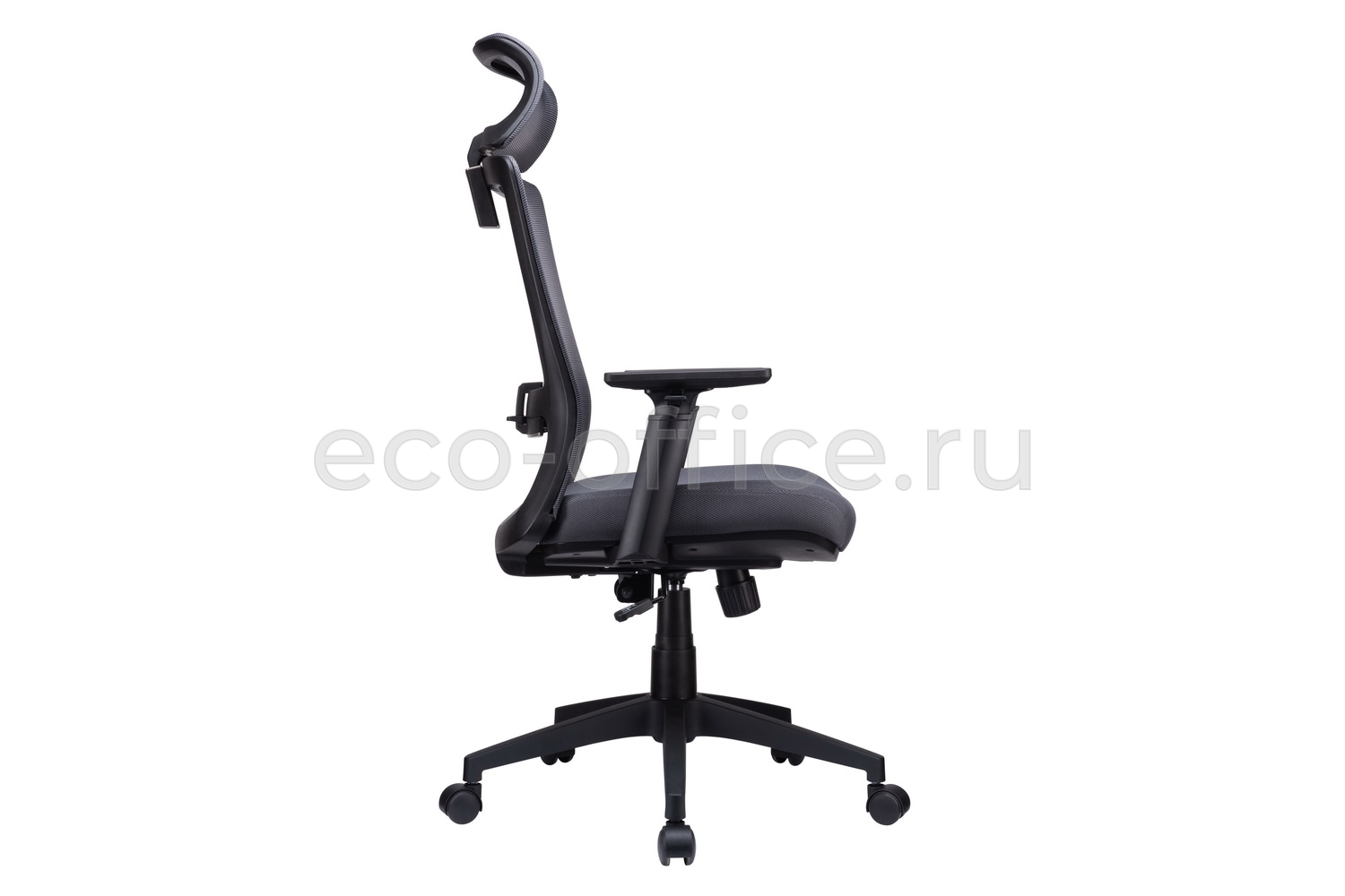 Кресло RV Chair LINE W-202 AC Чёрный пластик / Серая ткань  стоимость