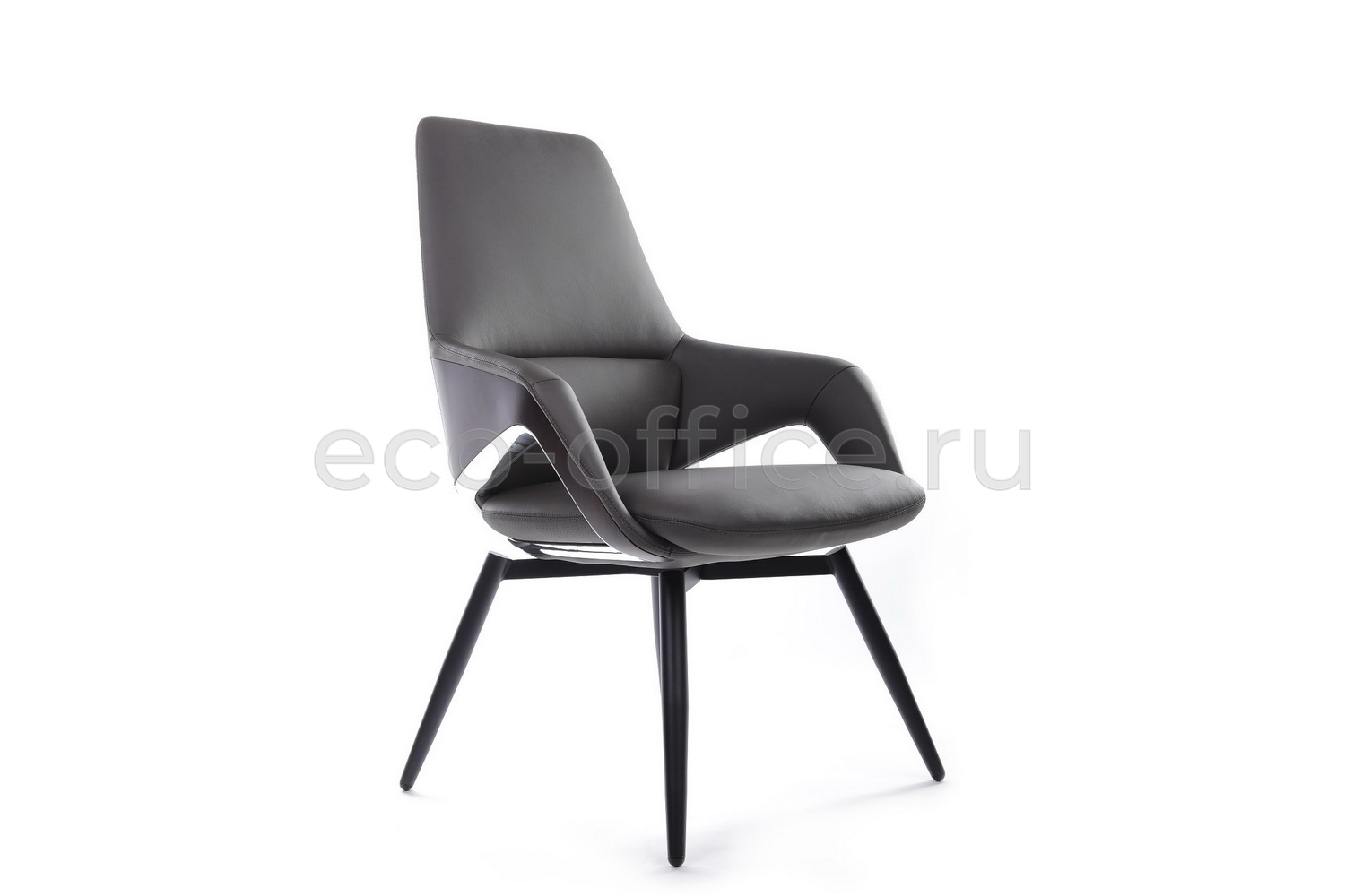 Конференц-кресло RV Design AURA-ST FK005-C Антрацит кожа купить в Казани