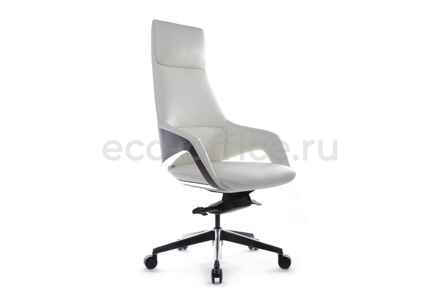 Кресло руководителя RV Design AURA FK005-A Белая кожа купить в Казани