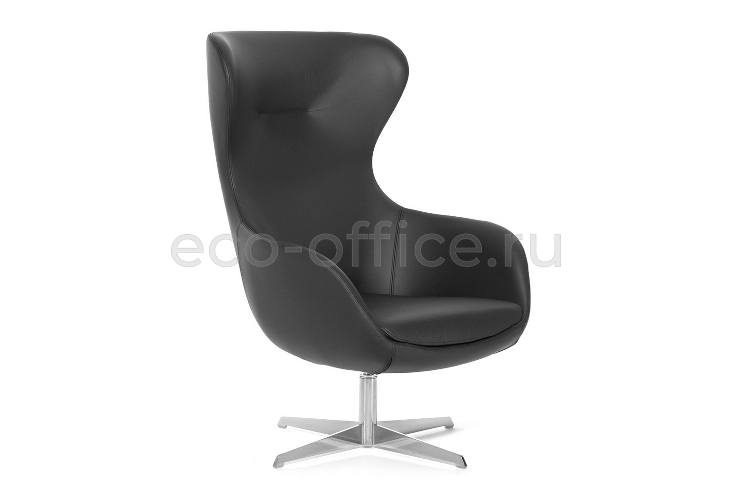 Кресло Profoffice ELEGANCE METAL R7 Dakota black Чёрная кожа купить в Казани