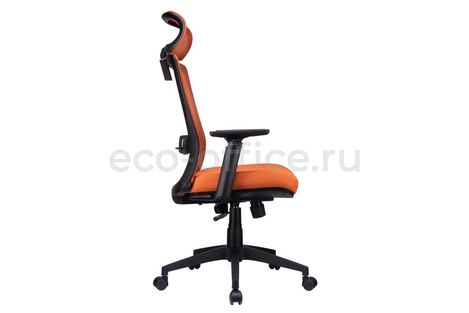 Кресло RV Chair LINE W-202 AC Чёрный пластик / Оранжевая ткань  стоимость