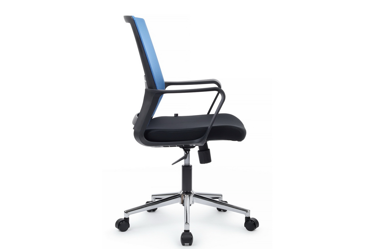 кресло rv chair mint m1029mbe синяя сетка / чёрная ткань фото
