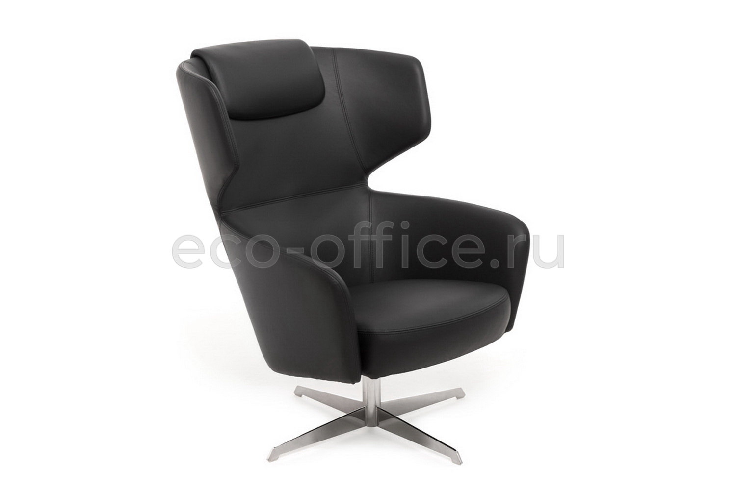 Кресло Profoffice VENTO High R7 Dakota Black Чёрная кожа купить в Казани