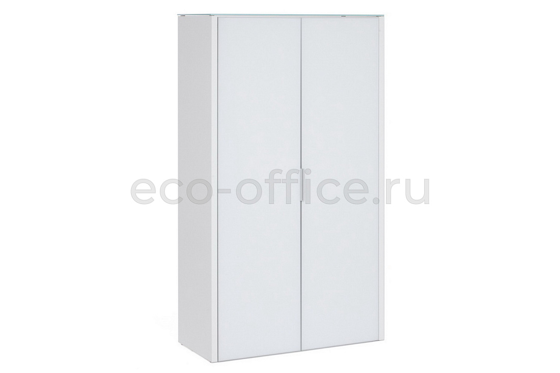 Шкаф для бумаг 2 двери GALA LIB2/980 + LIBW/980 WHITE crvGLASS купить в Казани
