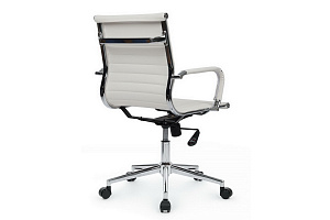 Кресло руководителя RV Chair HUGO 6002-2SE Белая экокожа фото