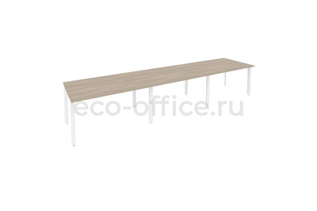 Стол переговорный (3 столешницы) ONIX O.MP-PRG-3.3 Дуб Аттик / Белый металл  купить в Казани