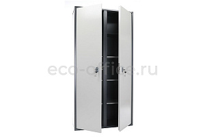 Шкаф бухгалтерский AIKO SL-185/2 Графит (RAL 7024) / Светло-серый (RAL 7038) фото