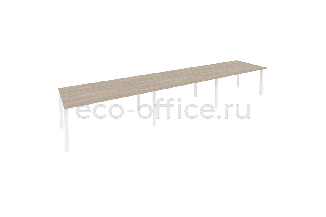 Стол переговорный (3 столешницы) ONIX O.MP-PRG-3.4 Дуб Аттик / Белый металл  купить в Казани