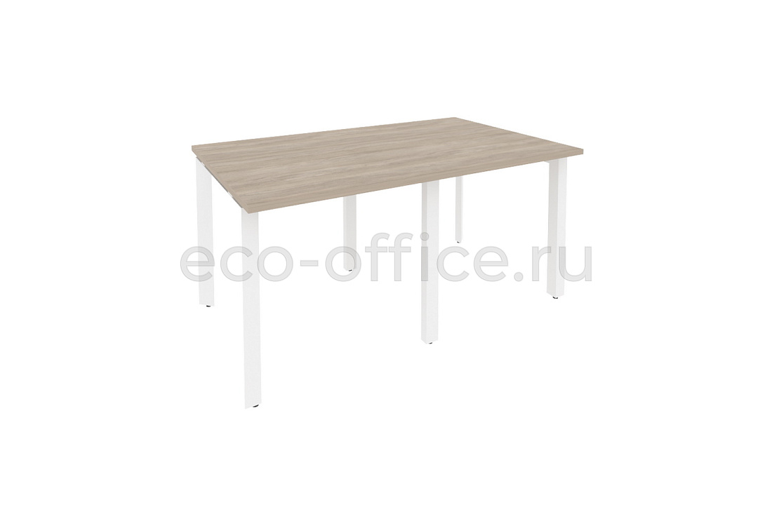 Стол переговорный (2 столешницы) ONIX O.MP-PRG-2.0 Дуб Аттик / Белый металл  купить в Казани