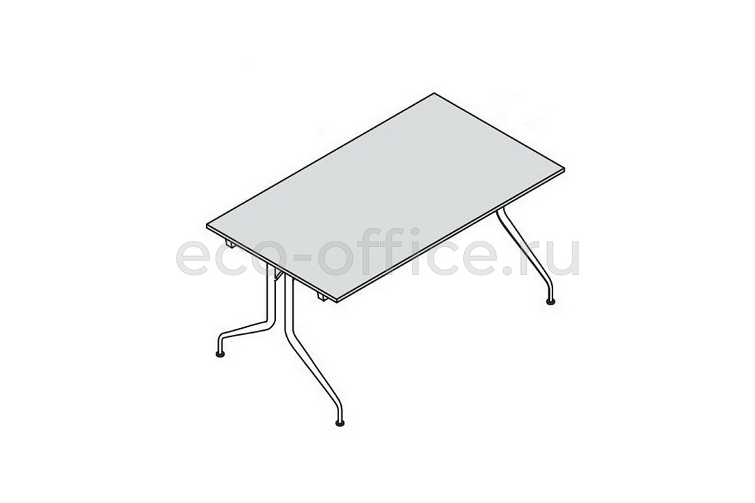 Стол со складными ножками 160х80 см PIEGO 151005 Oak / Black  стоимость