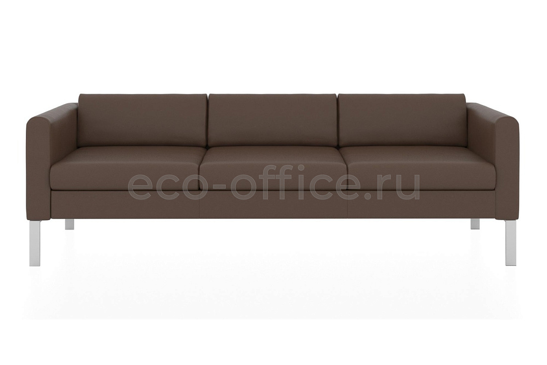Трехместный диван МОДЕРН экокожа Euroline 924 Терракотовый купить в Казани