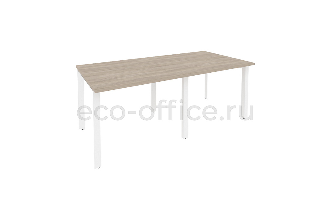 Стол переговорный (2 столешницы) ONIX O.MP-PRG-2.1 Дуб Аттик / Белый металл  купить в Казани