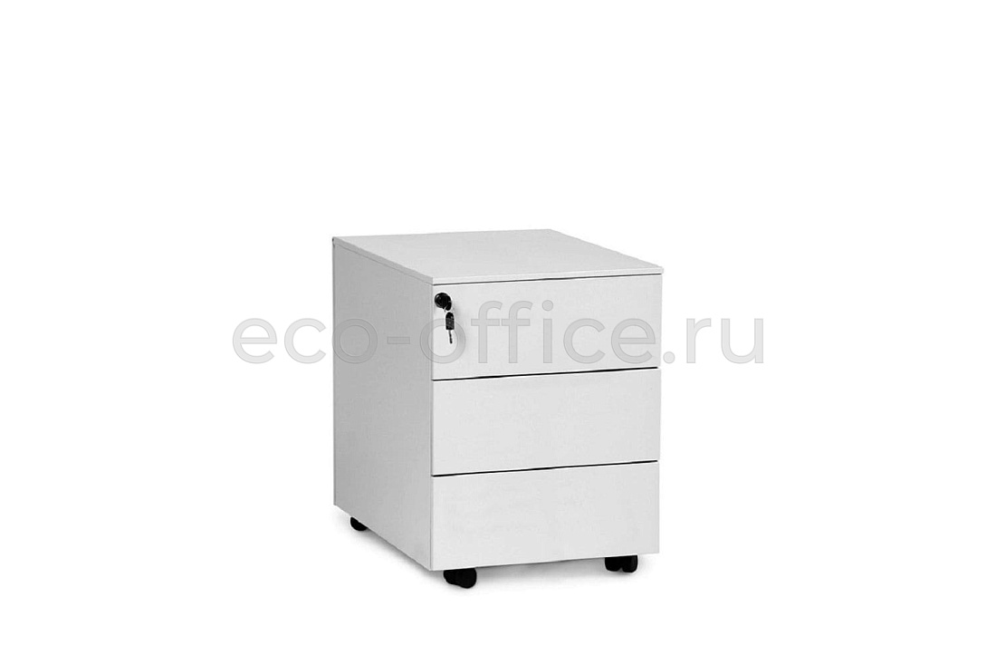 Тумба мобильная 3 ящика UNI CP3 BI / 5133335901 Белый купить в Казани