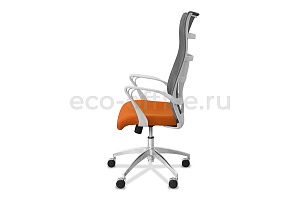 Офисное кресло ТОП X Оранжевая сетчатая ткань фото