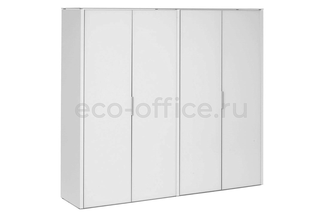 Шкаф для бумаг 4 двери GALA LIB4/980 +2*LIBW/980 WHITE crvGLASS купить в Казани