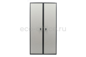 Шкаф бухгалтерский AIKO SL-185/2 Графит (RAL 7024) / Светло-серый (RAL 7038) фото