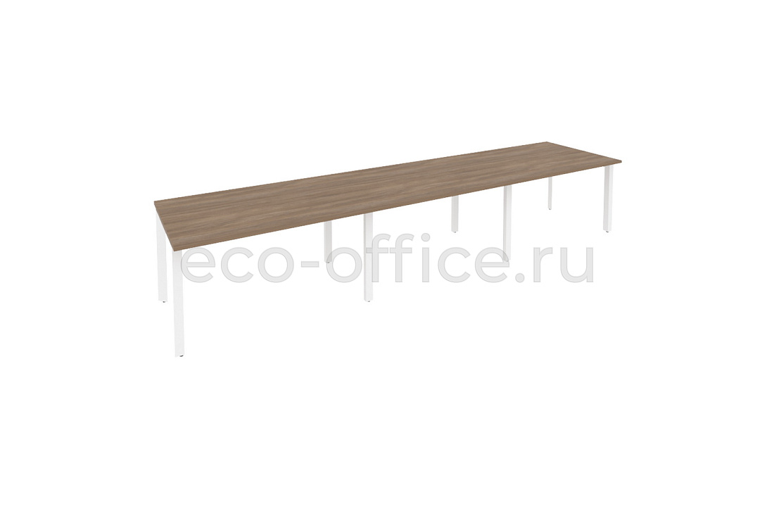 Стол переговорный (3 столешницы) ONIX O.MP-PRG-3.3 Дуб Аризона / Белый металл  купить в Казани