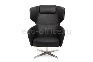 Кресло Profoffice VENTO High R7 Dakota Black Чёрная кожа фото