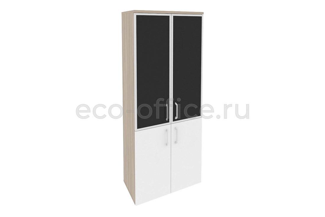 Шкаф высокий широкий ONIX O.ST-1.2 R black Дуб Аттик / Белый Бриллиант купить в Казани