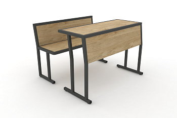 Комплект для первого ряда DESK DKN-1100SPL Тиквуд Светлый / Антрацит Металл купить в Казани