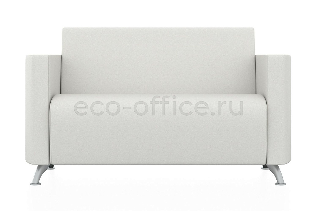 Двухместный диван СИТИ экокожа Euroline 920 Ультра белый купить в Казани