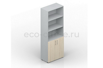 Шкаф для документов высокий EMHS833 Акация Аури / Белый купить в Казани