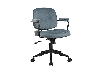 Кресло ECO-CHAIR CHESTER W-221T Синий велюр купить в Казани