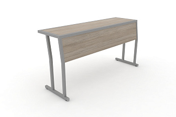 Стол учебный трехместный с царгой DESK DK-1500SP Дуб Аттик / Серый Металл купить в Казани