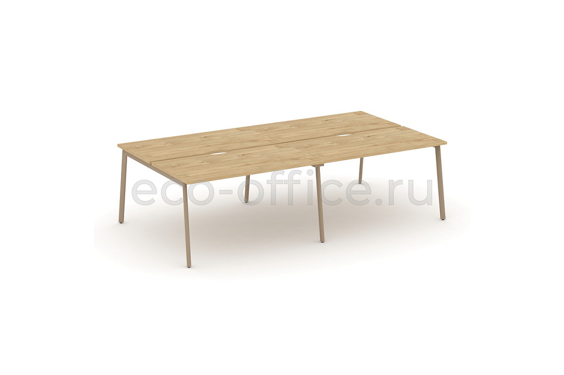 Рабочая станция на 4 места ESTETICA ES.D.RS-4.3-VP Тиквуд Светлый купить в Казани