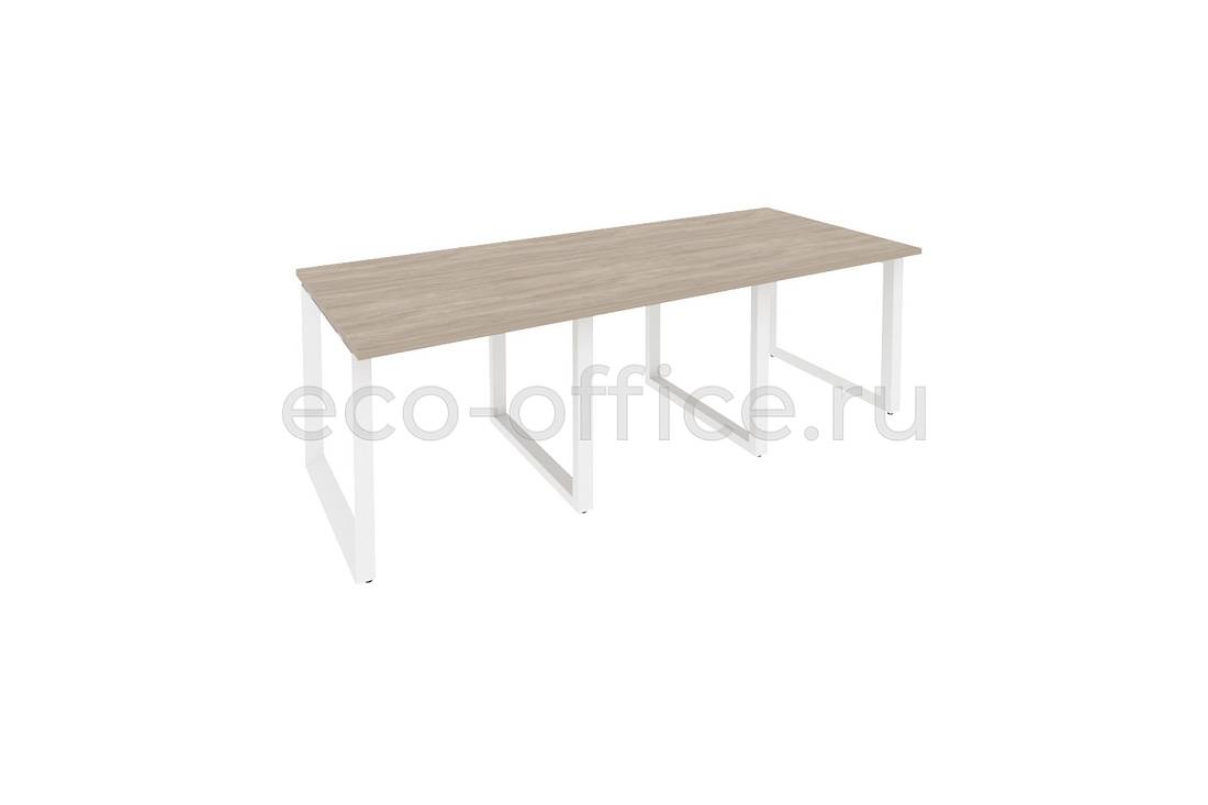 Стол переговорный (3 столешницы) ONIX O.MO-PRG-3.0 Дуб Аттик / Белый металл  купить в Казани