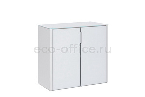 Шкаф низкий 2 двери GALA CRE2/980 CRV WHITE GLASS фото